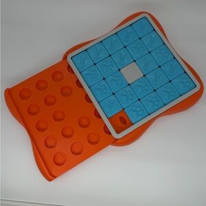 Orange and Blue Interactive Dog Puzzle